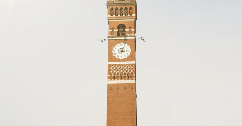 Indie Developers - A tall clock tower with a clock on it