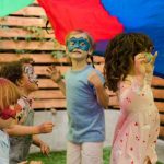 Party Games - A Group of Kids with Face Paint During a Party